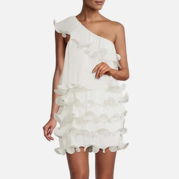 Milly | Dresses | Milly Nwt Blakely Tiered Ruffle Layered Mini Dress |  Poshmark